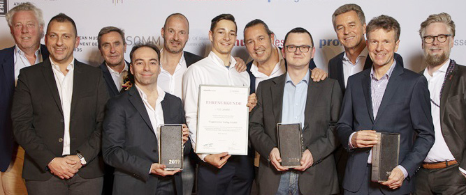 Der European Musical Instrument Dealer Award (EMIDA) 2019: Auszeichnung der besten europäischen Musikfacheinzelhändler in der Frankfurter Festhalle